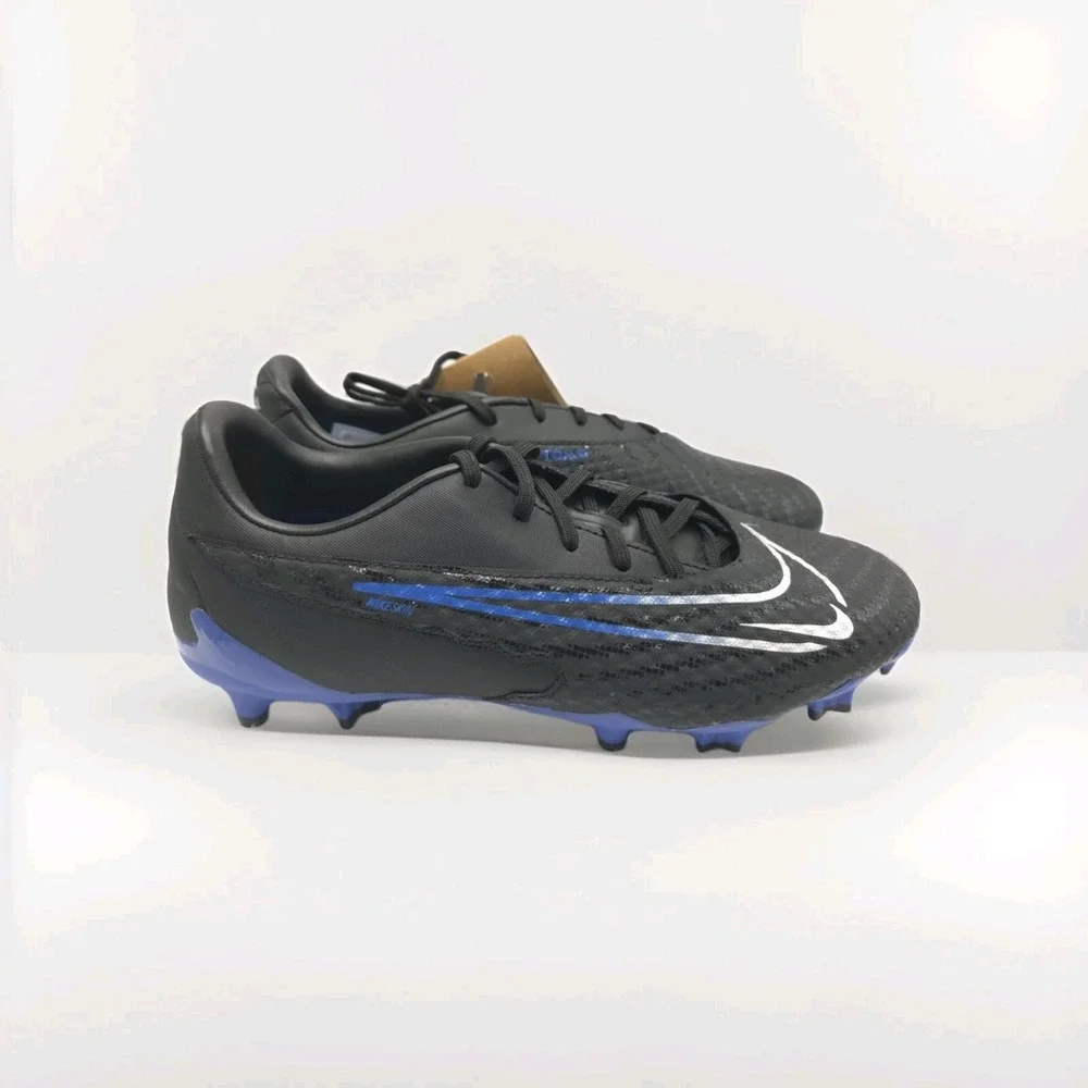Nike Phantom GX Club FG/MG‎ Soccer Cleats Black Royal DD9473-040 Size 7.5
